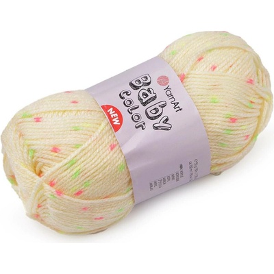 Pletací příze Baby Color 50 g Varianta: 17 (219) žlutá nejsv., Balení: 1 ks 51220/126233/261962