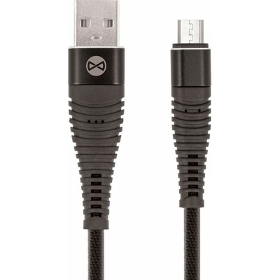 Forever GSM036392 datový Shark USB/microUSB, 1m, černý