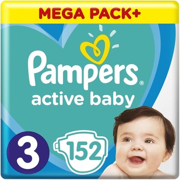 Pampers active baby 3 152 ks