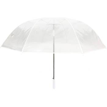 Smati Чадър за дъжд Golf прозрачно бял (UBUL0914)