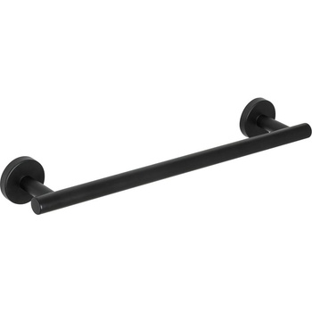 WENKO Матово черно стенна поставка за кърпи от неръждаема стомана Bosio - Wenko (24972100)