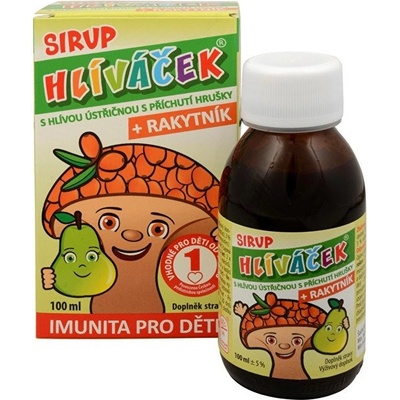 Terezia Company Ovocný sirup s hlívou ústřičnou a rakytníkem příchuť hruška 100 ml