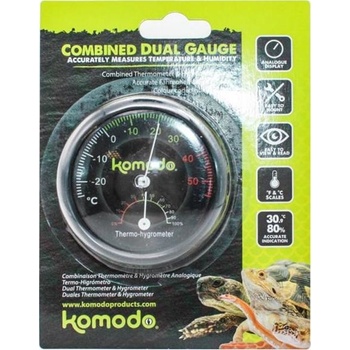 Komodo Teploměr a vlhkoměr kombinovaný analogový 7,5x7,5 cm