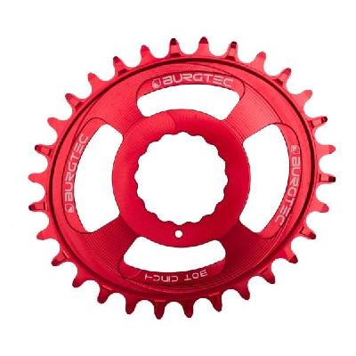 Плоча BURGTEC Oval Cinch Thick Thin - Червен 32T