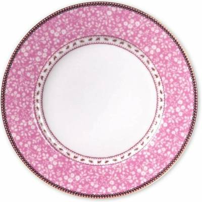 Pip Studio Floral Talíř mělký růžový 26,5cm