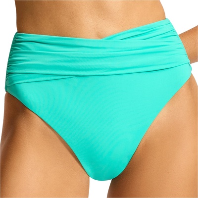 Seafolly Дамско бикини долнище Seafolly Women's Collective High Waist Wrap Front Pant Bikini bottom - AquaticBlu - размер 32 (EU) (150-2110-0511)