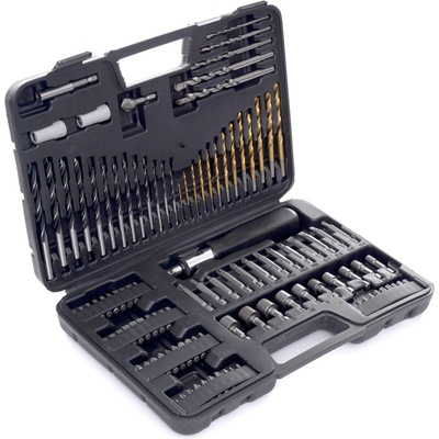 Tagred Комплект свредла, накрайници и отвертка, 109 броя в куфарче ta208 (ta208)