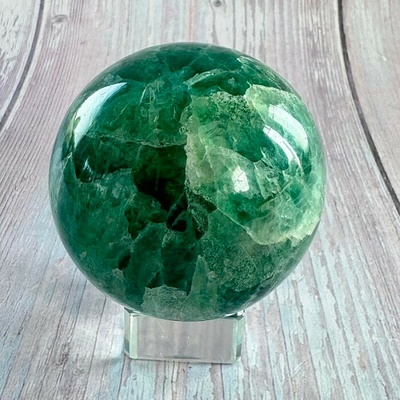 Nefertitis Fluorit koule 8 NF60917 - ø 6,3 cm, 413 g