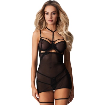 Obsessive Еротична нощница arroweleh-81919-czarny - Черен, размер l/xl