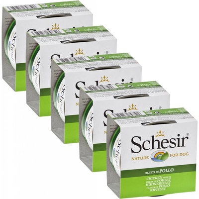 Schesir Adult dog kura v želé 5 x 150 g
