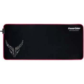 Image 1 of PowerColor Геймърска подложка за мишка PowerColor Red Devil RGB MPDR-1000, XL, Черна | 695-G000000574 (695-G000000574)