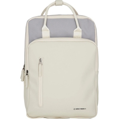 New Rebels Městský dvoukomorový batoh Ferron Milwaukee beige 19 l