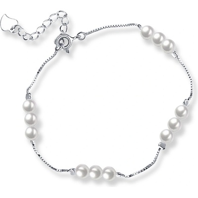 Elanis Jewel Stříbrný perlový náramek Pearl Beauty EJ00576
