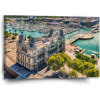 Sablio Obraz Barcelona Prístav - 60x40 cm