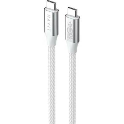 HAV Havit CB6290 USB typu C na USB typu C 1m bílý šedý