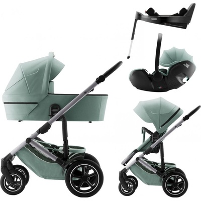 Britax Set Smile 5Z + korba + autosedačka Baby-Safe PRO + Vário Base 5Z 2024 Jade Green