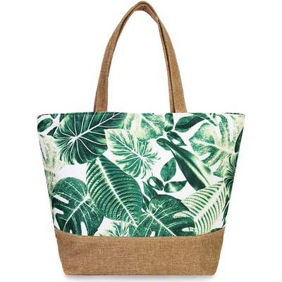 Kufreplus plážová taška ST4392 Monstera 44 x 36 x 12 cm
