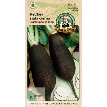 Tradičné osivá - Reďkev siata čierna Black Spanish long