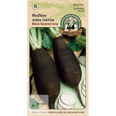 Tradičné osivá - Reďkev siata čierna Black Spanish long