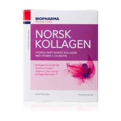Biopharma Nórsky kolagén 3 ks + Nórsky kolagén 25 x 5 g
