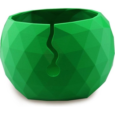 Pro Háčkování Miska na klubíčko LOW POLY, XL zelená