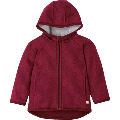 disana Детско вълнено яке disana Kid's Walk-Jacke Zipp Wool jacket - Cassis - размер 74/80 (EU) (703-6090-0211)