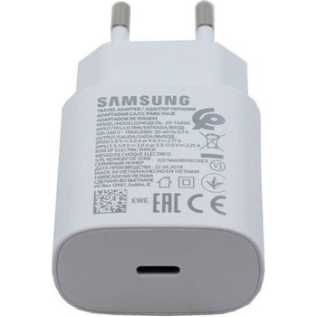 Samsung Оригинално Зарядно Samsung 25W 220v Super Fast Charger USB-C EP-TA800EWE, Бял (Bulk) (Ep-Ta800/bulk)
