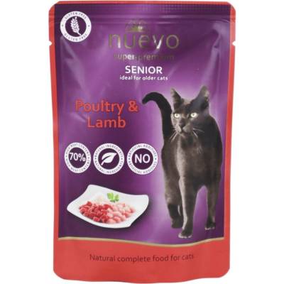 Nuevo Cat Senior drůbeží a jehněčí s rýží 85 g