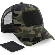 Beechfield B 641 Removable Patch Trucker 5 panelová COT530641u0799-jungle camo Maskáčová