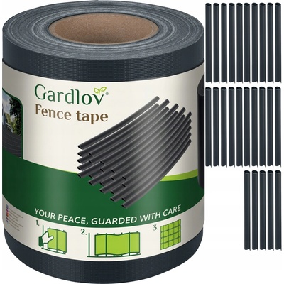 Gardlov 23703 Plotová stínící folie 19 cm x 35 m, 630g/m2, antracit