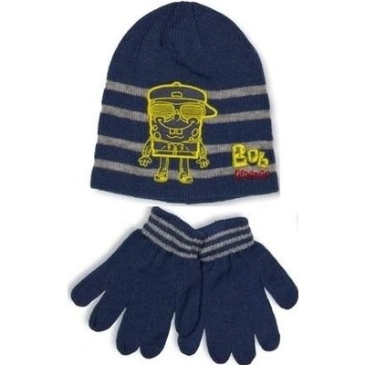 chlapecká sada čepice , prstové rukavice Sponge Bob