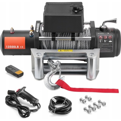 SucceBuy Elektrický naviják 6T 12V DC Drátové a bezdrátové dálkové ovládání