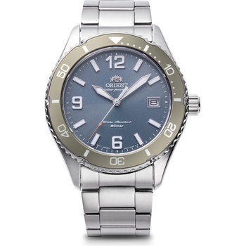 Orient RA-WJ0002L Мъжки часовник- Соларен, Спортен Водолазен, Син Циферблат, Въртящ се Безел, 39.9 мм, 200м Водоуст