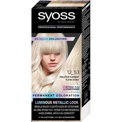 Syoss Metallics Collection 12-53 Perleťovo platinový 50 ml