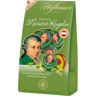 Hofbauer Mozartovy koule, pistácie 160 g