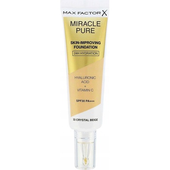 Max Factor Miracle Pure Skin-Improving Foundation SPF30 make-up na všetky typy pleti 33 Crystal Beige 30 ml
