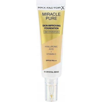 Max Factor Miracle Pure Skin-Improving Foundation SPF30 make-up na všetky typy pleti 33 Crystal Beige 30 ml