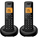 Alcatel e260 duo безжичен телефон dect, ЧЕРЕН e260duobk (e260duobk) Телефонни апарати