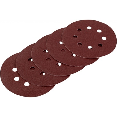 LUX-TOOLS Brusný papír pro excentrické brusky K60, pr. 125 mm, 5 ks