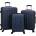 vidaXL Куфар 3 pcs Тъмен син 50 x 31 x 78 см ABS пластмаса (42006245)