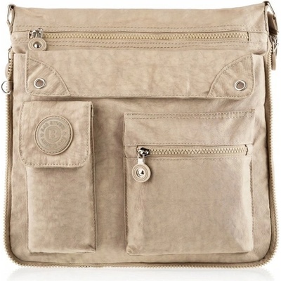 Bag Street béžová nylonová taška kabelka přes rameno