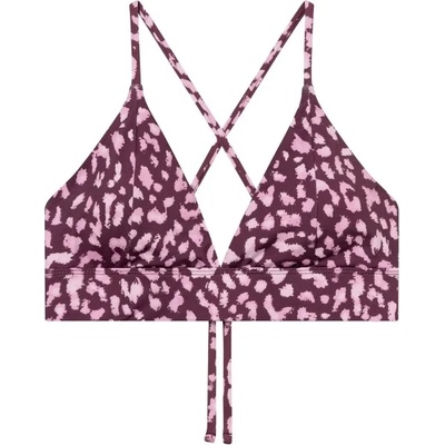 DEDICATED Дамско бикини горнище DEDICATED Women's Bikini Top Alva Bikini top - Leopard Burgundy - размер XS (150-1790-2011)