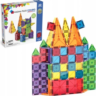 Magna-Tiles Magnetická stavebnica Combo 62 ks