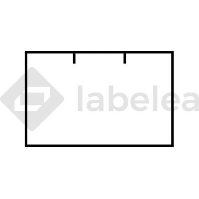 Labelea Samolepiace etikety do klieští, 25x16 mm Contact biele obdľžnikové, odlepiteľné, Farba etikiet Biela ECN2516COO36W