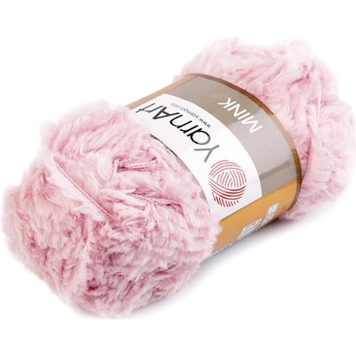 Pletací příze Mink 50 g Varianta: 18 (347) růžová nejsv., Balení: 1 ks 42322/80283/205345