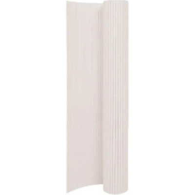 vidaXL Oboustranný zahradní plot 110 x 500 cm bílý