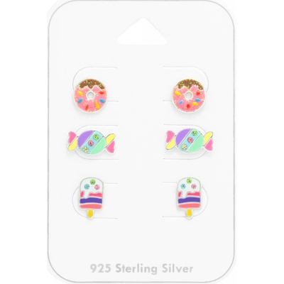 iŠperky set strieborných náušníc mix ID|294767