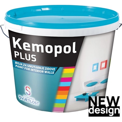 SVJETLOST KEMOPOL PLUS Vysoko krycia farba Biela 15L