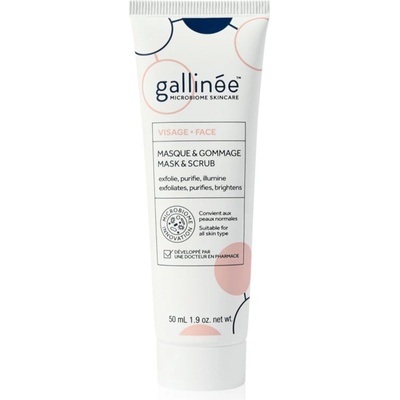 Gallinée SKIN CARE Face Mask & Scrub фин пилинг 50ml