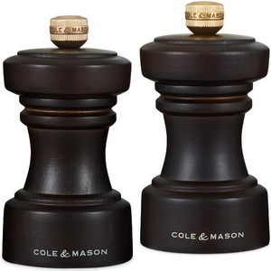 Cole & mason (Англия) Комплект мелнички за сол и пипер COLE & MASON HOXTON - 10.4 см - цвят тъмен шоколад (Cole & Mason H 233056)